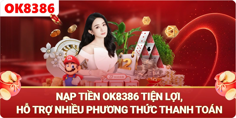 Nạp tiền OK8386 - Nạp tiền qua ví điện tử thông dụng